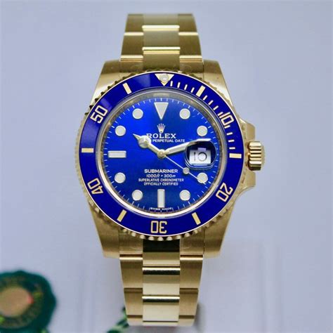 rolex submariner blauw goud prijs|Rolex oyster steel datum.